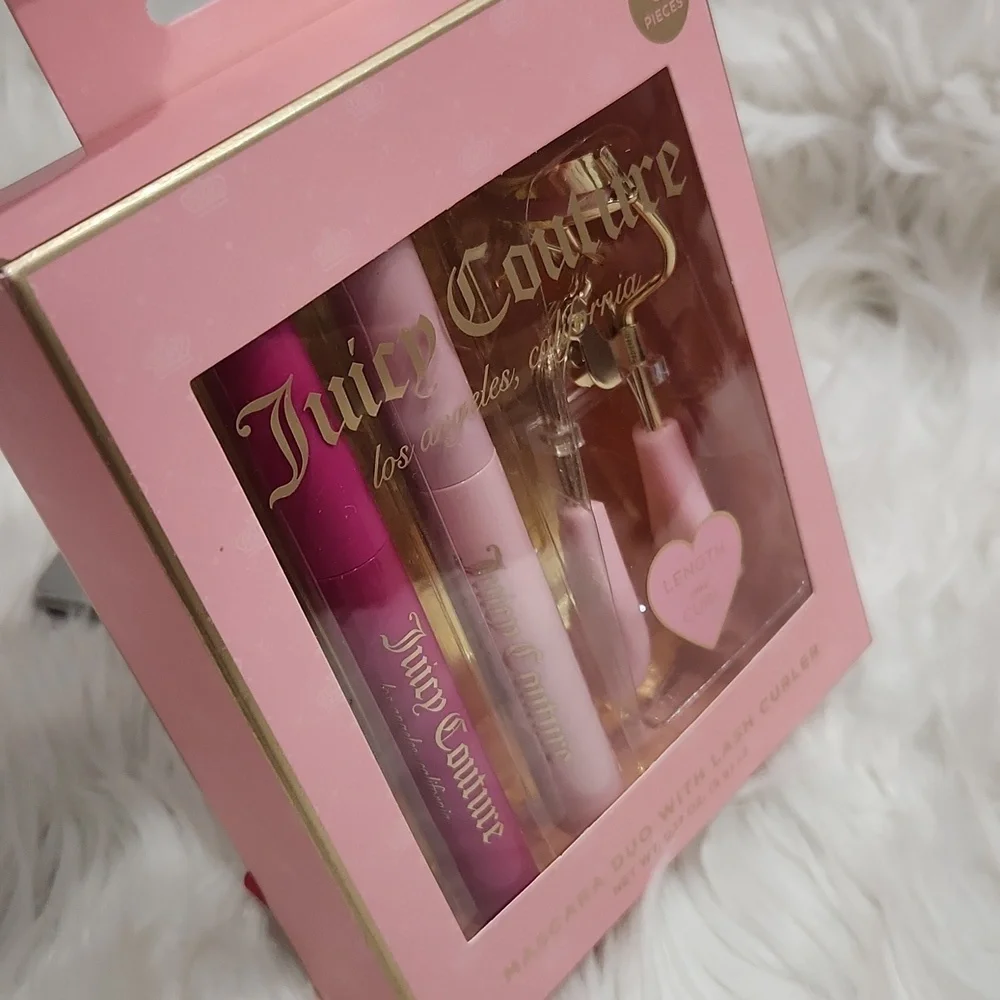 🩷🔹️Juicy Couture Mascara Duo And Lash Curler Intense Volume Luscious Lashes